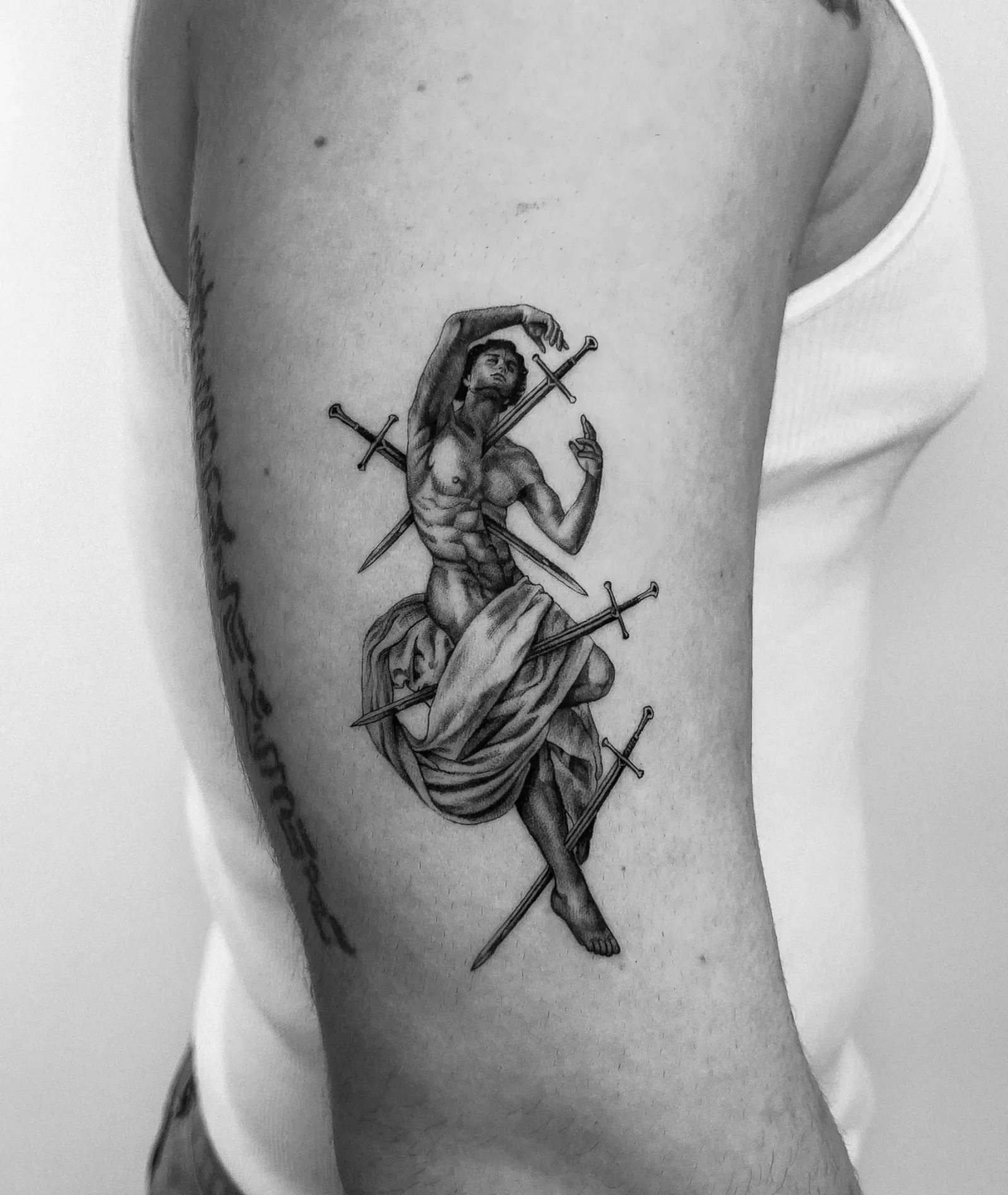 Tattoo 07: dancer on the upper arm